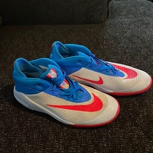 Nike Kid's Future Flight Heat Check Shoes - White / Red / Blue